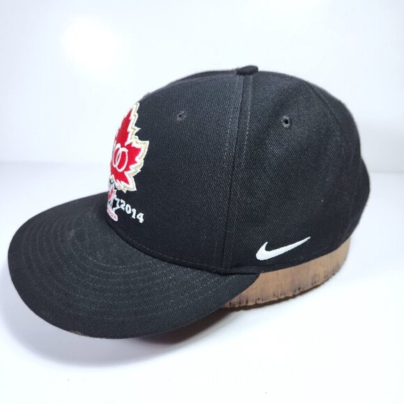 Nike Hockey Canada Anniversary Hat Cap 100 Year 1914 - 2014 Black Snapback - Picture 2 of 10